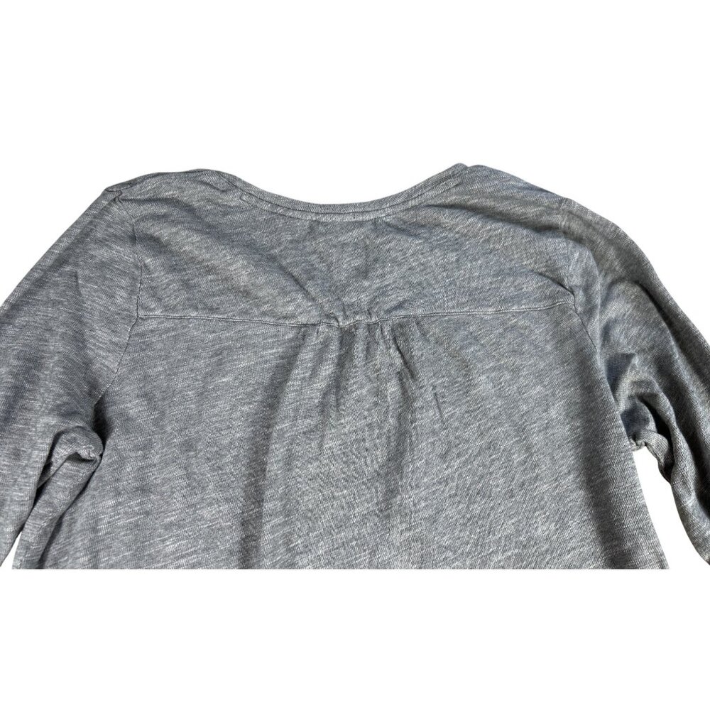 J Jill Long Sleeve Tunic Pullover Gray Shirt Women's Sz L TALL Cotton Stretch - Picture 8 of 8